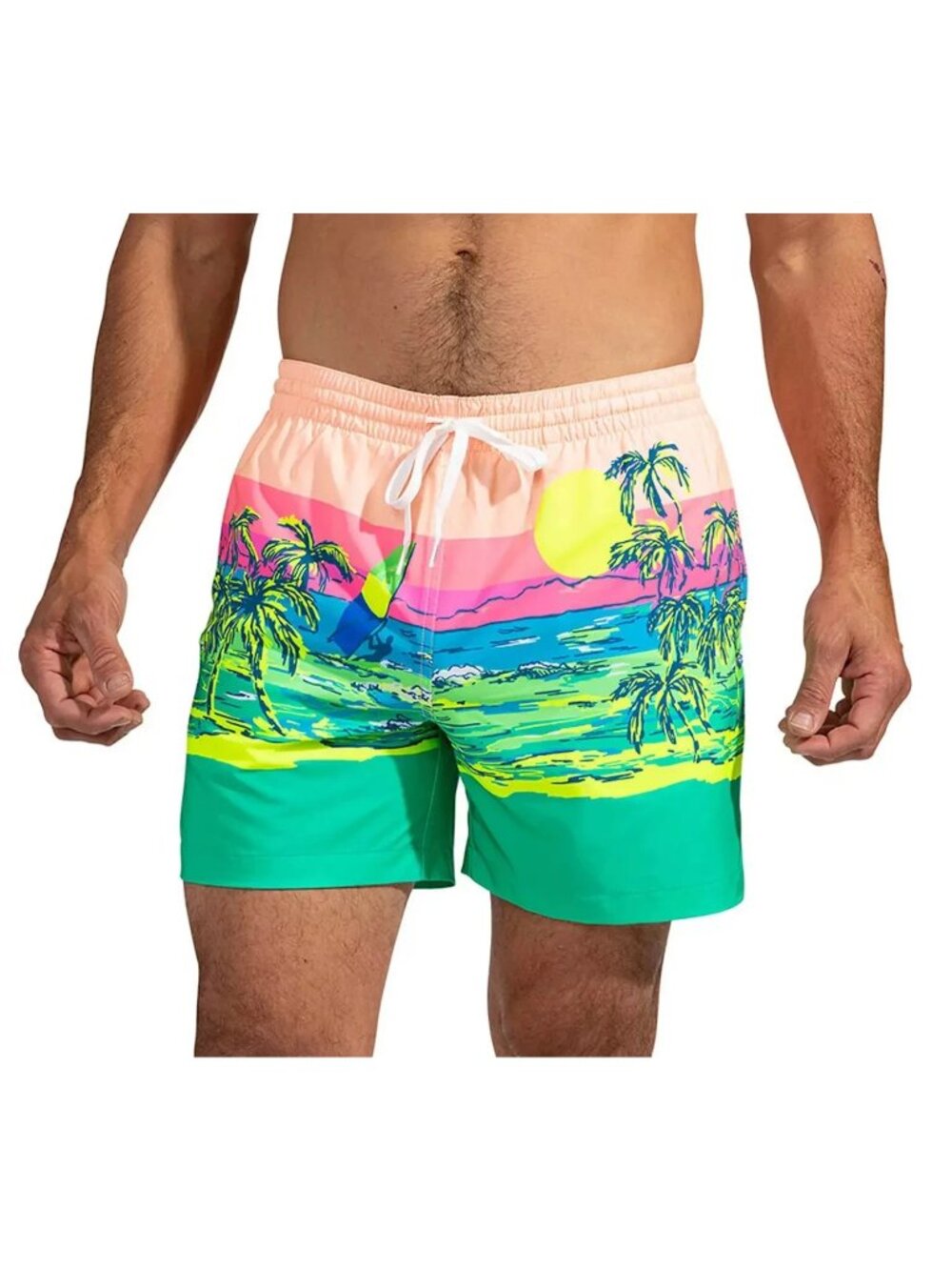 New Chubbies Men's XL Classic 5.5" The Coastals Sunset Beach Swim Trunks